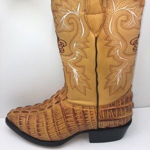 Men’s Cowboy alligator embossed printed boots